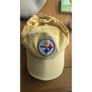Vintage Pittsburgh Steelers Yellow NFL Hat Cap Embroidered